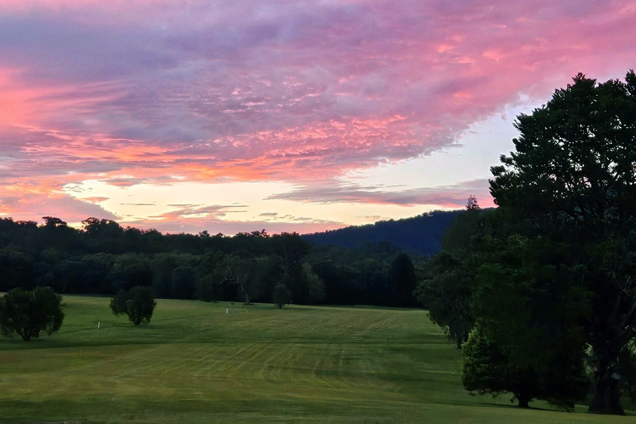 Canungra Area Golf Club Sunset